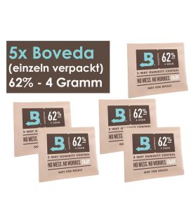 5er Set Boveda Hygro-Pack 62% 4g